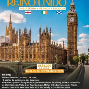 Tour Maravillas del Reino Unido 14 días / 13 noches
