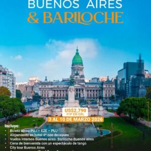 Buenos Aires y Bariloche 8 días / 7 noches