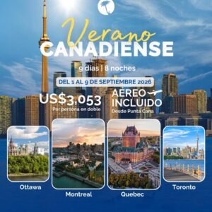 Verano Canadiense 9 días / 8 noches